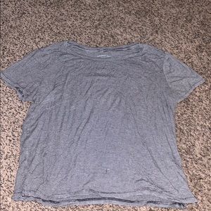 Aeropostale striped cropped tee